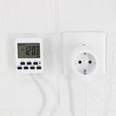 China Timer Switch Digital LCD Display Daily Weekly Programmable Electronic Timer Smart Timer With Cable for sale