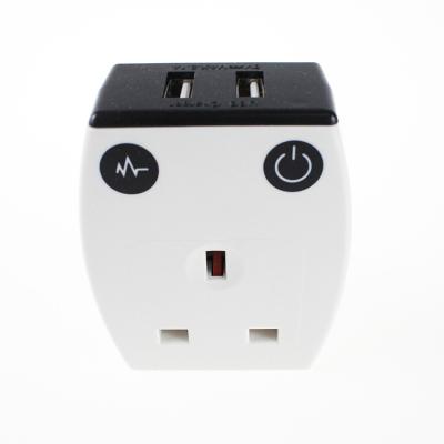 China UK Usb Power Socket Portable Home Plug Adapter Residential/General Purpose Socket With Surge Protection USB Socket Wall for sale