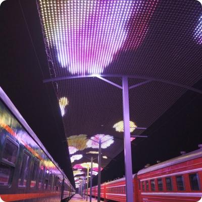 China Outdoor Advertising LED Mesh Screen 20mm for Landscape Lighting for sale