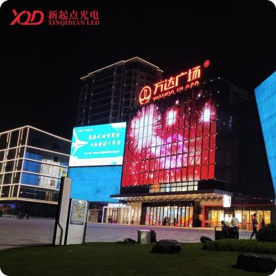 China Outdoor Full Color P55 LED Mesh Screen with Ultra Long Power Supply and Dual Light for sale