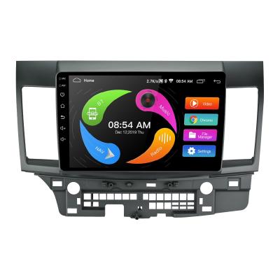 China Android GPS Car Radio 10 inch TFT Capacitive Touch Screen For Mitsubishi Ralliart Lancer EVO X 2008-2017 Android 10.1 Car Stereos for sale