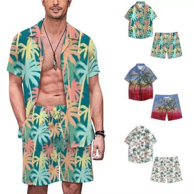 China Anti-pilling 2024 Desen Summer Beach Shirt Men's Loose Shirt Hawaii Men's Shirt Print Set Customized 3D Clothing Men's Casual Style for sale