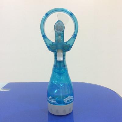 China Best Price Squeeze Breeze Plastic Cool Water Bottle Mist Fan Mini Spray Fan for sale