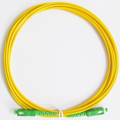 China Extreme Fire Resistance Gear Transmission SC APC SM Fiber Optic Patch Cord for sale