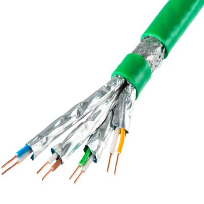 China Solid Copper Cat7 Ethernet Cable 500 Feet Blue - Low-Smoke Halogen Zero Jacket CAT7 for sale