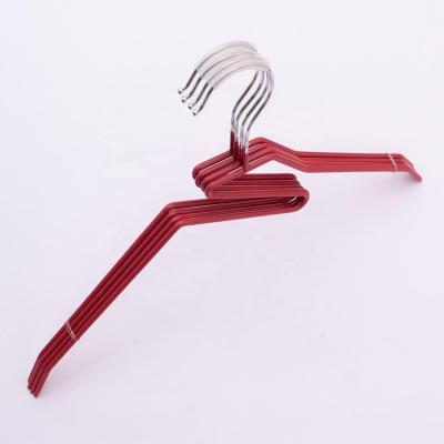 China 2020 new wardrobe items buy fabric manufacturer clothes rack wholesale hanger red metal hanger for sale