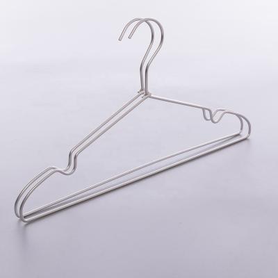 China High quality stainless steel cheap coat hangers wholesaler hot sale minimalist standard coat hanger suit hanger for sale