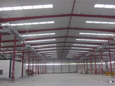 China Portale Frame Warehouse Building Design , Pre Engineer Prefab Warehouse Building for sale