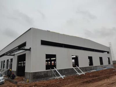 China Large Span Portal Frame Prefabricated Steel Structure Workshop Building Project for sale