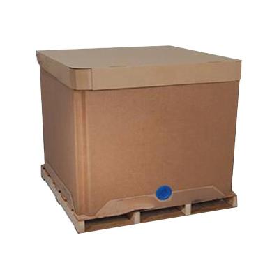 China Aseptic paper ibc 1000L with liner bag for liquid shipping ibc tank for sale