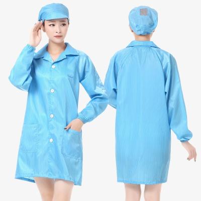 China Cleanroom Anti Static Dustproof Clothes Clean Room Electronic Work Suit Workshop Uniform for sale