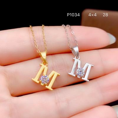 China Other White Moissanite VVS Pendant Lab With Engagement Certificate Necklace Real 925 Silver for sale