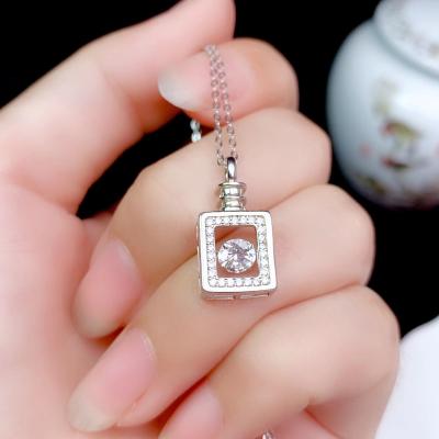 China Other Moissanite Necklace 0.5CT VVS Lab Diamond For Women Engagement Gift For Anniversary Necklace Certified Genuine 925 Silver for sale