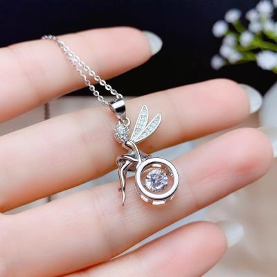 China Others 0.5Carat Moissanite Necklace Women's Jewelry 925 Sterling Silver Special Wholesale for sale