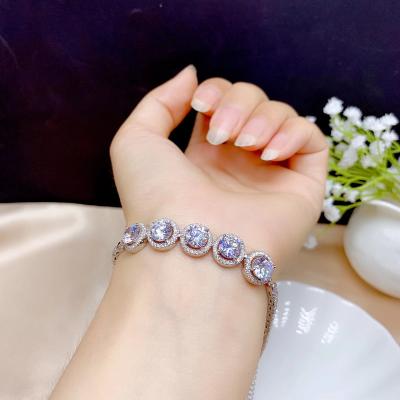 China Real neo-gothic moissanite bracelet, 925 sterling silver and exquisite crafts, popular style, women's bracelet factory promotion for sale