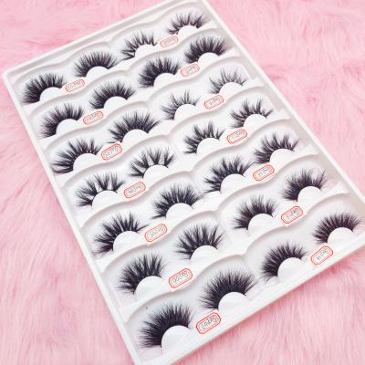 China Different 25mm Handmade Lashes 3D 5D Mink Silk False Eye Lashes From Natural Long Seller for sale