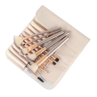 China 8 Pcs Soft Wool Material Professional Hair Makeup Brushes Private Label Makeup Cosmetic Brush Set for sale