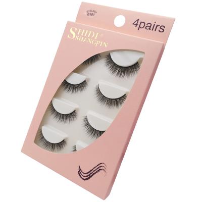 China Box Mink Eyelashes 100% Natural Long Bundled Hair 3D False for sale