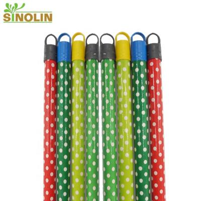 China SINOLIN Home Wooden Broom Handle PVC Coated, Straightening Broom Handle, Wire Broom Handle for sale