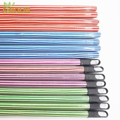 China Eco - Friendly PVC Coated Wooden Broom Handle For Indoor Cleaning Tool for sale