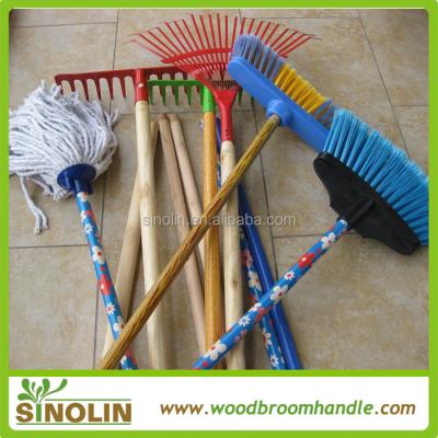 China Agriculture shovel garden tools wooden handle for rake, fork and hoe for sale