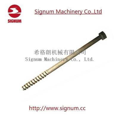 China Hexagon Head Zinc Plated Railway Screw Spike for Railway Fastening System for sale