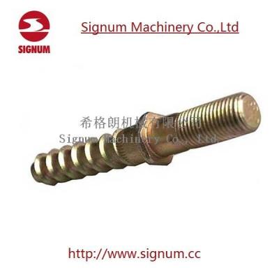 China Customized Design Double Head Zinc Plated Railway Screw Spike for Railroad for sale