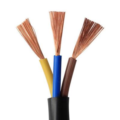 China 3 Core 0.75mm2 Round PVC Double Insulation European Flexible Cables for sale