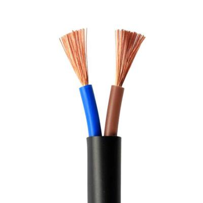 China 2 Core H03VV-F PVC Insulation Cord European Flexible Cable 0.75mm2 for sale