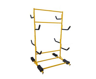 China Stocked Free Standing Kayak Storage Rack For 6 Kayaks And SUP Board for sale