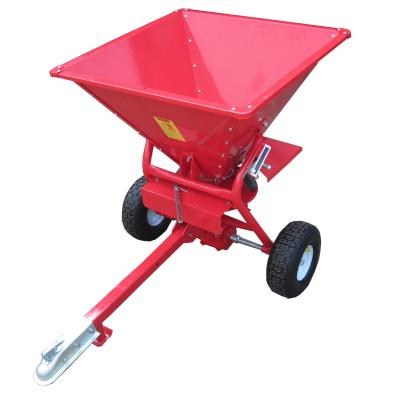 China TOW BEHIND 350lbs ATV tow behind fertilizer spreader and salt spreader for sale