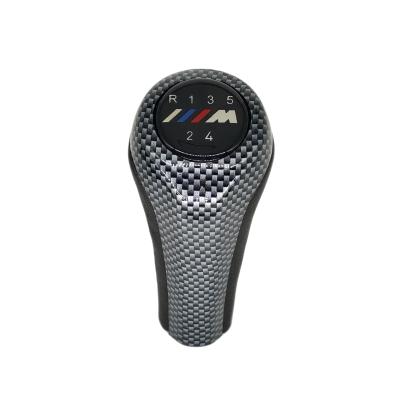 China Wholesale Real Leather Quality Car Transmission Gear Shift Knob 5 Speed ​​Suitable For BMW E81 E82 E87 for sale