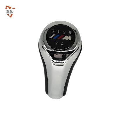 China Shift Leather Level Knob Gear Gear Transmission Car Accessories Low Price Quality Black Leather Universal 5 Speed ​​For BMW X1/X3/X5 for sale