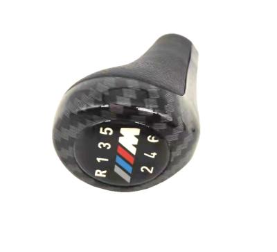 China High Quality Real Leather Car Transmission Gear Shift Knob 5 Speed ​​Suitable For BMW X1 X2 X3 for sale