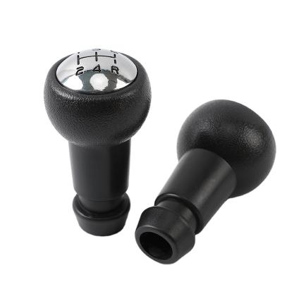 China Black PC+ABS Good Quality Car Transmission 5 Speed ​​Gear Shift Knob Fit For Peugeot 307 for sale