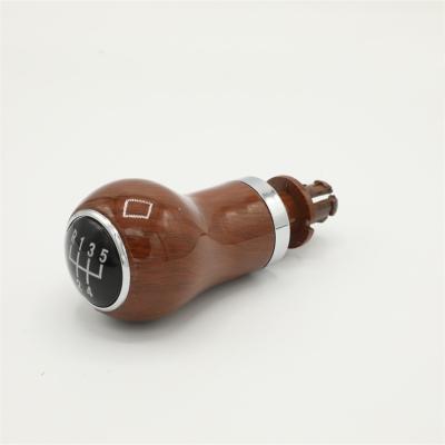 China Hot Sales Wooden Car Accessories Gear Shift Knob 5 Speed ​​For VW Jetta for sale