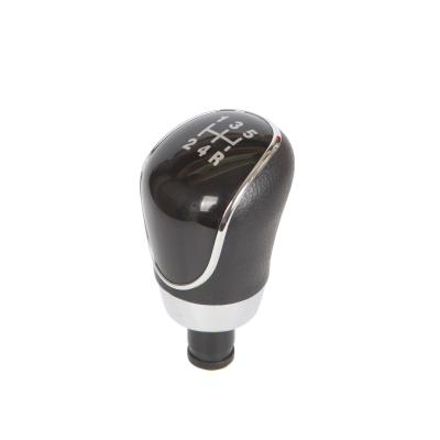 China PC&ABS Leather Car Gear Shift Acrylic Black Level Knob 5 Speed ​​Acrylic Manufacture For FORD Focus for sale