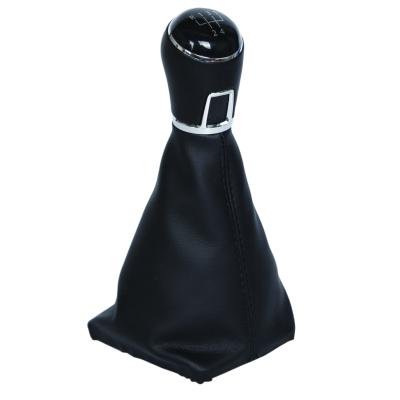 China Hot Selling Leather Black Universal 5 Speed ​​Car Gear Shift Boot Cover Leather For VW LAVIDA for sale