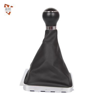 China Manufacture Leather Auto Parts Leather Trim 5 Speed ​​Car Gear Shift Boot Cover Black Universal For VW Magotan for sale