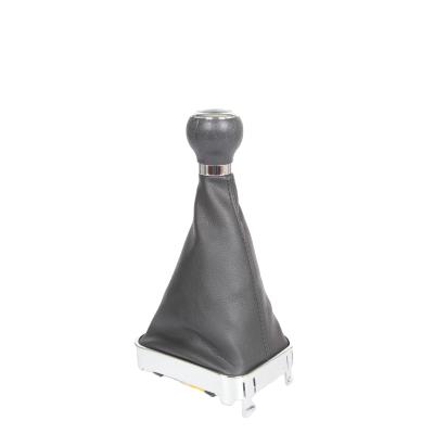 China Real Good Quality Car Wholesale Leather Gear Shift Knob Black Leather Gear Shift Cover 5 Speed ​​For New Bora for sale