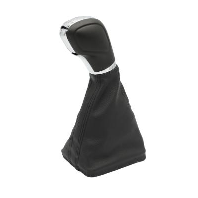 China Leather factory car automatic gear shift knob with black leather cover universal for VW passat for sale