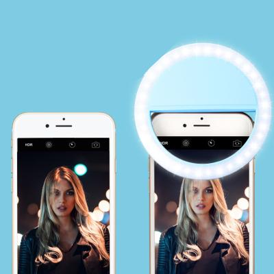 China Best Popular Mini Round Led Self Timer Anchor Beauty Live Artifact Mobile Phone Ring Lens Fill Light 80*33mm for sale