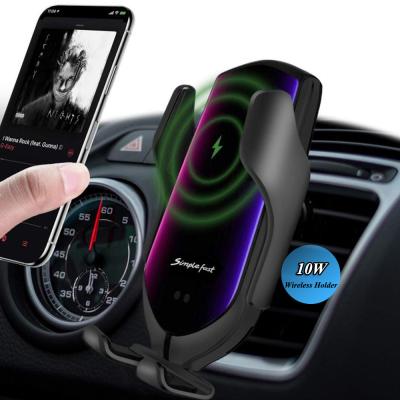 China Car Wireless Charger Amazon Hot Sales 1 Sample OK Factory Price R3 Fully Automatic Car Phone Holder With 10W Qi Wireless Charger for sale