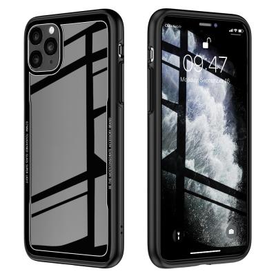 China Anti-fall Amazon Hit FLOVEME Clear Protective Back Case For iPhone 11 9H Tempered Glass Mobile Phone Cases Covers for sale