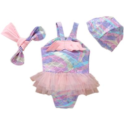 China New Fashion Breathable Comfortable Soft Polyester Girls One Piece Swimsuits for sale