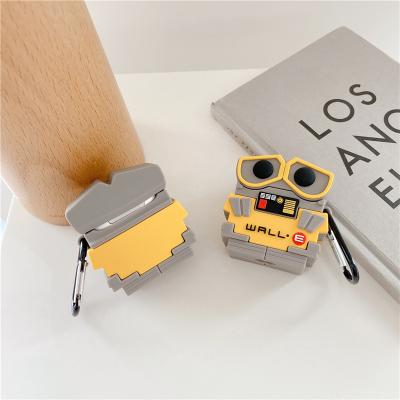 China 3D Lightweight WALL - E Robot For Airpod Case Silicon Cute Cover For Airpods Pro Wall-e Case For Airpods 1 2 for sale