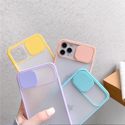 China Anti-drop Slide Case With Camera Lens Protection For iPhone 12 Cell Phone TPU PC Cases For Apple iPhone Case for sale