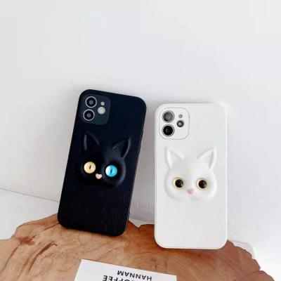 China 2021 Anti-drop Custom Phone Cases For iPhone 11 And 12 iPhone 12 Pro Series Cartoon Cute Cat Eyes Designer Case For for sale