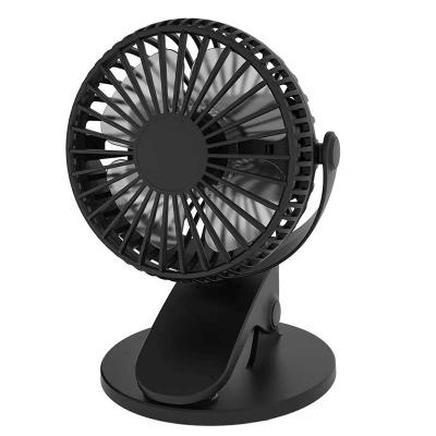 China 360 Degree Rotation Quiet Battery USB Rechargeable Clip Table Fan Portable Mini Clip Fan Battery Operated Mini Stroller for sale