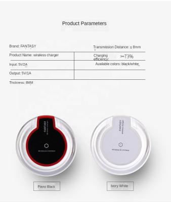 China Free Sample Cell Phone Sell QI Standard K9 Crystal Wireless Charger Portable Cell Phone Charger For iPhone For Samsung for sale